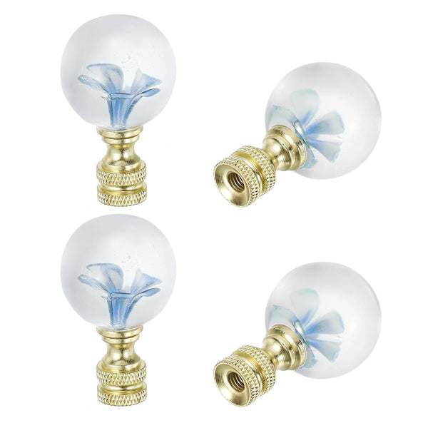 PATIKIL 1/4-27 Lamp Finial Cap for Lampshade Harp Top, 4Pcs Cap Nut Screw