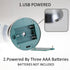 10.5" YAKii Tornado Lamp LED Color Changing Table Lamp,Tornado Maker Science Toy, Battery/USB Cable Operated,Christmas