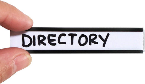 SmartSign Magnetic 'C' Channel Label Holders, Pack of 25 | 0.5" x 3"