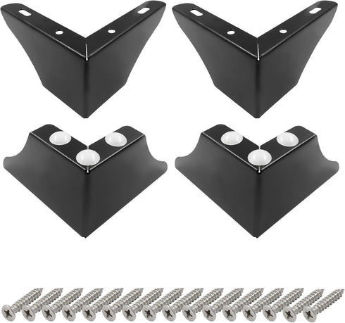 Cionyce 4 Pack Furniture Legs 3 Inch Height, Minimalist Design Furniture Feet Metal