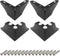 Cionyce 4 Pack Furniture Legs 3 Inch Height, Minimalist Design Furniture Feet Metal