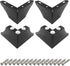 Cionyce 4 Pack Furniture Legs 3 Inch Height, Minimalist Design Furniture Feet Metal