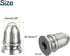 1" 4Pcs 1/4-27 PATIKIL Tall Iron Lamp Finials Cap Knob, Lamp Screw Round Head Holder Tapped for Table and Floor Lamp