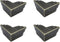 Antrader 4pcs Metal Box Corner Protector Edge Safety Bumpers Furniture Corner Guard