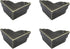Antrader 4pcs Metal Box Corner Protector Edge Safety Bumpers Furniture Corner Guard