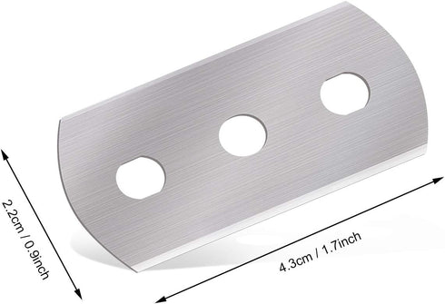 Gomake Replacement Blades for Bodyguard Vinyl Backing Cutter Knife, Stainless Steel, Pack of 50