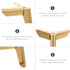 4pcs 100mm Abaodam Furniture Triangle Feet Metal Sofa Legs Titanium Finish Support for Cabinet Bedside Table Furniture