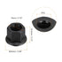 uxcell M12 5pcs 10.9 Flange Hex Nuts, Grade Carbon Steel Black Oxide Finished Hex Flange Nuts for Machinery
