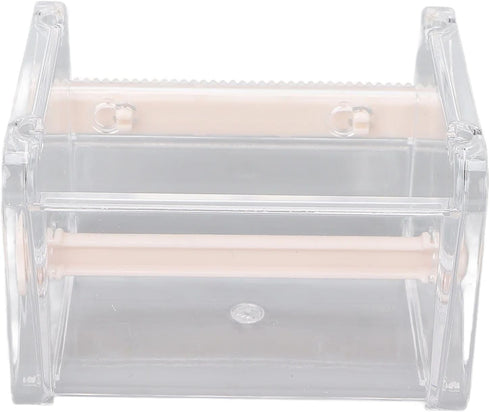 Transparent Tape Dispenser Cutter, Desktop Roll Holder Organizer for Office, DIY Sticker Storage and Tape Cutter