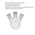 Laboy 250mL 3 Neck Round Bottom Boiling Flask with 24/40 Center Joint & Side Joints for Organic Chemistry