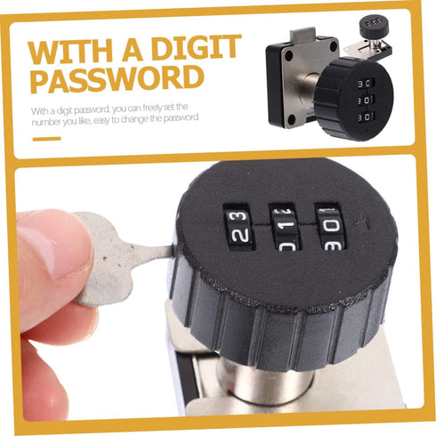 2pcs Combination Lock for Desk Drawer and Cabinet Secure Safety Lock for Home Furniture Bedside Table and Shoe Cabinet