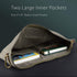 Water Resistant Zipper Document Holder, Fits Manila Folder, Rustic Large Waxed Canvas Pouch with Leather, Olive