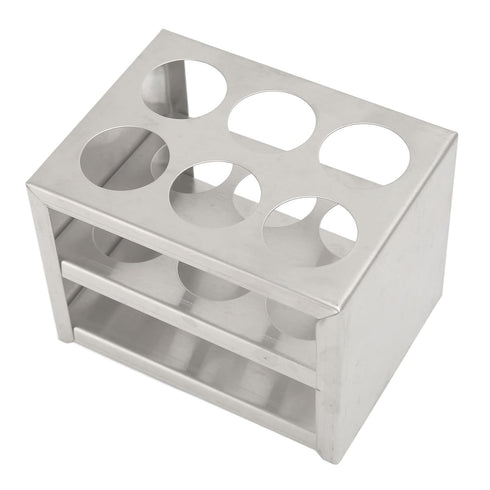 Metal Test Tube Rack, 304 Stainless Steel Holder, Sturdy Structure for Diameter 30mm Tubes