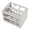 Metal Test Tube Rack, 304 Stainless Steel Holder, Sturdy Structure for Diameter 30mm Tubes