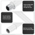 M METERXITY 4-Set 120mm(4.72") M10 Straight Pipe Lamp Stem Kit, Long Double End Thread Rod W/Coupling Sleeve Nuts
