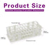 Plastic Test Tube Rack for 16mm Tube, 60 Wells, White,Detachable (60 Hole)