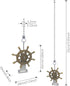 12 Inch Ceiling Fan Pull Chain Extender, Rudder Wheel Pendant Pull Chain Extension, Ceiling Fan Chain Ornament