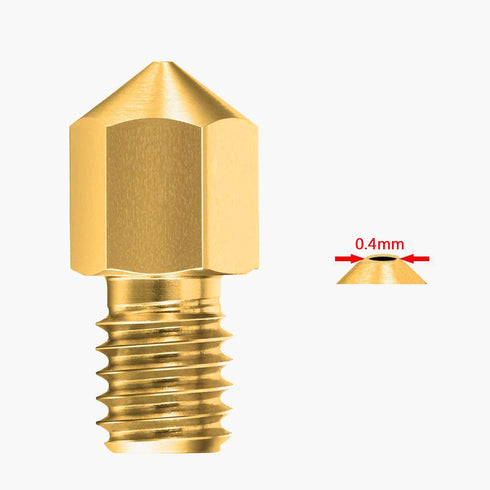 25 pcs 0.4MM Ender 3 Nozzle MK8 3D Printer Extruder Brass Nozzle for Creality Ender 3 Series