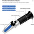 VGVGV 1-1.4 Brix Refractometer, New Handheld Glycol Refractometer Car Antifreeze Battery Acid Engine Coolant Tester
