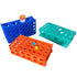 4-Way Plastic Test Tube Rack, Test Tube Holder with 5 Different Colors, Pack of 5