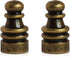 OMOBANU 2PCS Chess Finials for Lamps Antique Bronze Compatible with Thread 1/4-27 Lamp