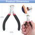 Jewelry Pliers, End Cutting Pliers for Zipper Install Stops Repair