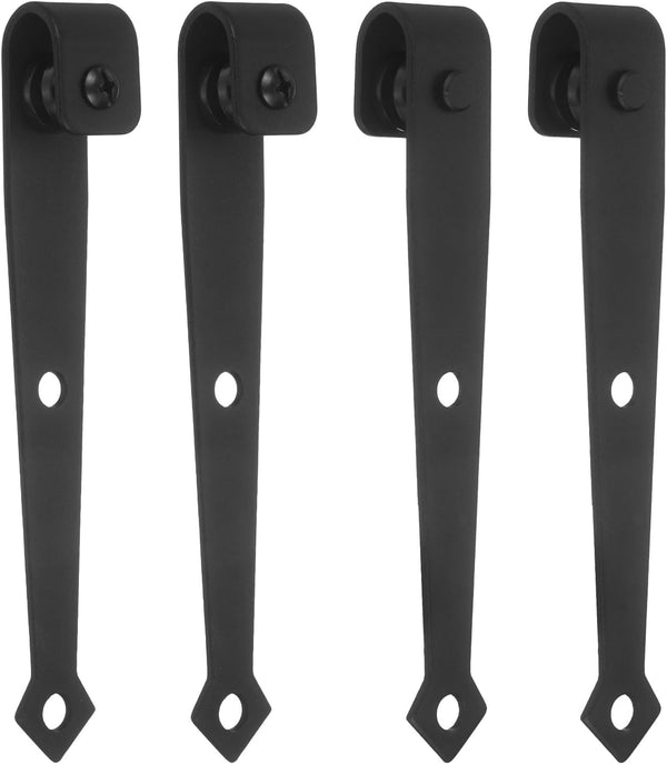 uxcell 4Pcs Sliding Barn Door Hardware Hanger, Mini Sliding Door Hardware for