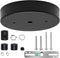 Biaungdo 6 Inch Ceiling Lighting Canopy Kit, Black Pendant Light Canopy Kit Metal