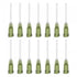 uxcell 50 Pcs 14G Plastic Dispensing Needles, 1" PP Glue Needle Tube Blunt Luer Lock Tips for Liquid Glue Gun, Olive