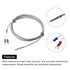 MECCANIXITY E Type Thermocouple Temperature Sensor Probe - 4x30mm, 6.6ft Wire, 0 to 600°C