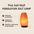 Set 2 Salt Rock Lamp of Small Himalayan Salt Lamp Night Light for Home & Bedroom Dcor