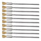 10 Pieces Extended Stainless Copper Wire Cleaning End Brushes for Rust Paint Removal, Polishing Rotary Tools (3 MM