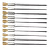10 Pieces Extended Stainless Copper Wire Cleaning End Brushes for Rust Paint Removal, Polishing Rotary Tools (3 MM
