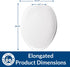 170 Bemis Durable Plastic Toilet Seat, Elongated, White