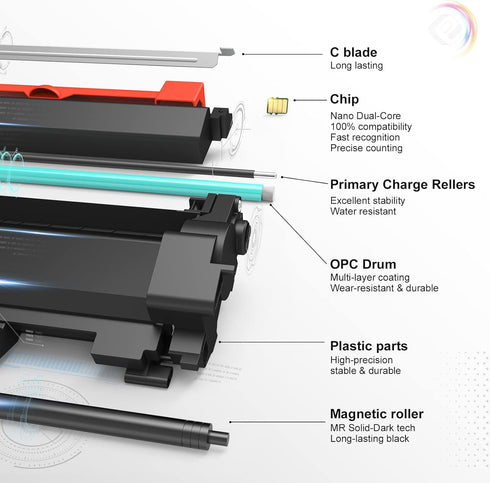 TESEN Compatible Toner Cartridge, Replacement for Canon 119 CRG-119 2PK, Black for ImageClass MF414dw, MF416dw