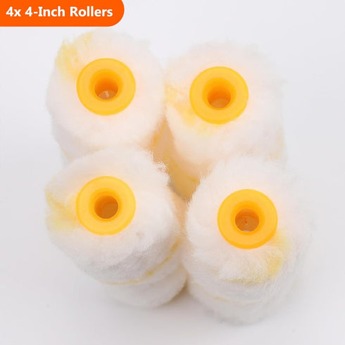 (3 9" 4" 12-Piece King Origin Paint Roller Kit with Extension Pole ft), & Paint Rollers, Frame, Tray - Paint Supplies