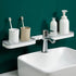 Bathroom Corner Shelf, Foldable Rotatable Wall Mounted Storage Rack Organizer with Drainage for Shower Kitchen Sink