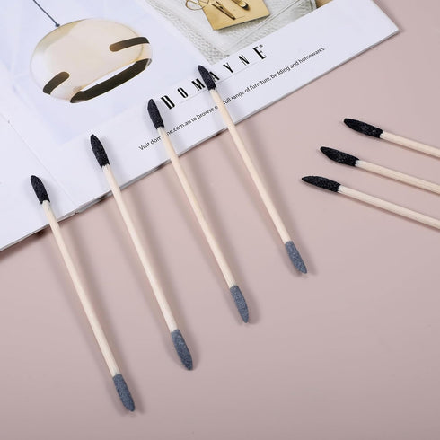 50 Pcs Sanding Sticks, Double End Matchsticks for Fine Detailing Polishing with Storage Box for Woodworking