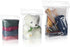 Clabby Clear Zipper Storage Bags, Expandable Bottom Plastic Bags with Carry Handle for Clothes, Food, Crafts (36 Pieces)
