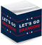 Let's Go Brandon Sticky Note Cube - 600 Sheets 2.75" Memo Block Printed on 4 Sides, Political Humor Made in USA
