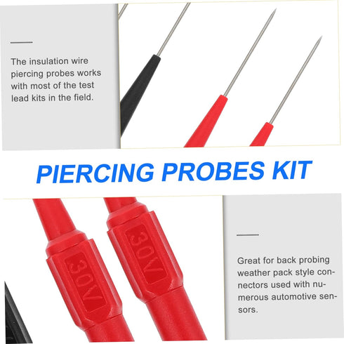 4pcs Mini Wire Piercing Needle Multimeter Tool for Testing Clips and Insulation Piercing Pins Auto Tools