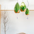 8 GLOBLELAND Pcs Marine Organism Ceiling Fan Pull Chain Iron Resin Ceiling Fan Extension Ornaments Light Pull Chain