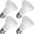LUXRITE BR20 LED Bulb, 45W Equivalent, 3500K Natural White, Dimmable, 460 Lumens,