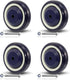 SY America 4" Shopping Cart Replacement Wheels Kit, Dual Precision BearingsPolyurethane Shopping