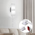 GOODATE 3000K-6500K 10%-100% 12W 6FT 1 Pack Plug in Wall Sconces with Stepless Adjustable Colors and Brightness