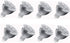 JKLcom 4W LED MR16 Bulbs, 12V, 4W LED Spotlight Bulb, GU5.3 Base, Warm White 3000K, 8 Pack for Landscape Track Light