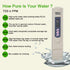 TDS Meter, Water Quality Tester Filter Pen for Drinking Water Purity Test, Swimming Pools, Aquariums, Etc.