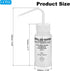 PATIKIL 250ml Wash Bottle, 2pcs Plastic Labeled Squeeze Bottle Wide Mouth Bottle Tools for Lab Cleaning Washing Liquid Distilled Water Storage, White Clear