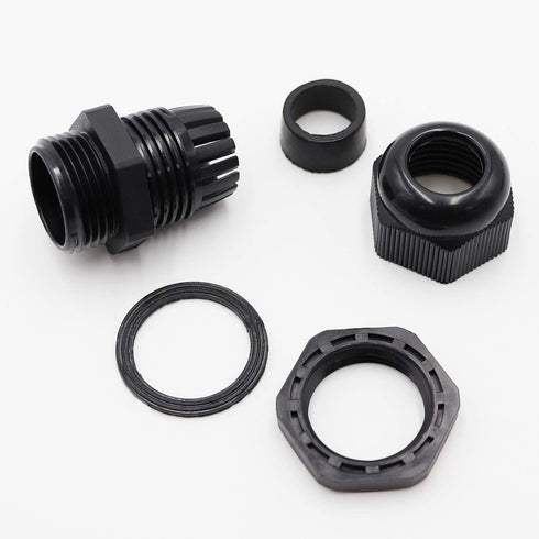 PENGLIN 1-1/4" NPT Nylon Cable Glands, IP68 Waterproof Strain Relief Connector, Adjustable Locknut (5-Pack)
