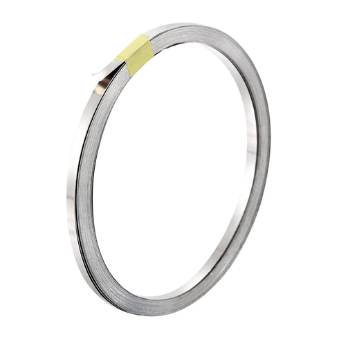 MECCANIXITY 1 Roll 10 Meter Nickel-Plated Steel Strip for Battery and Spot Welding, 3x0.1mm (WxT)
